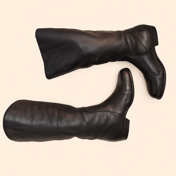 B Makowsky Naomi Black Leather Boot Womens Size 6.5 M US - Picture 3 of 6